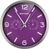 Часы настенные BRESSER MyTime ND DCF Thermo/Hygro, 25 см, фиолетовые 76445